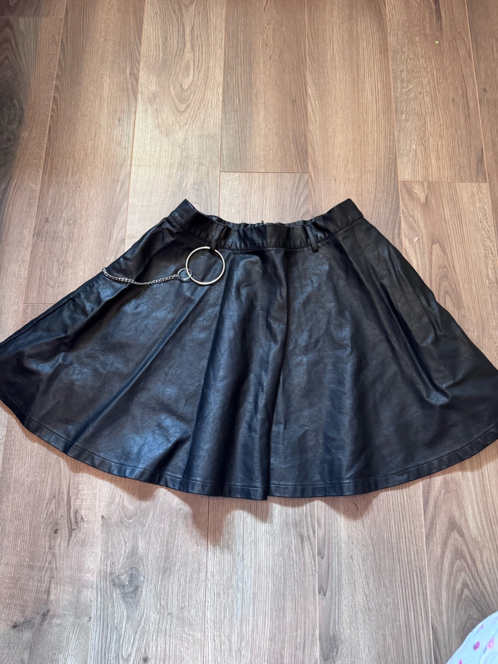 Vintage Hot Topic Faux Leather Mini Skirt